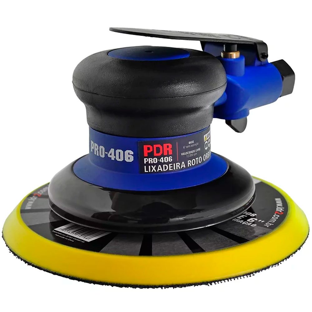 Lixadeira Pneumática Roto Orbital 6 Pol. 0,5 HP PDR-PRO-406