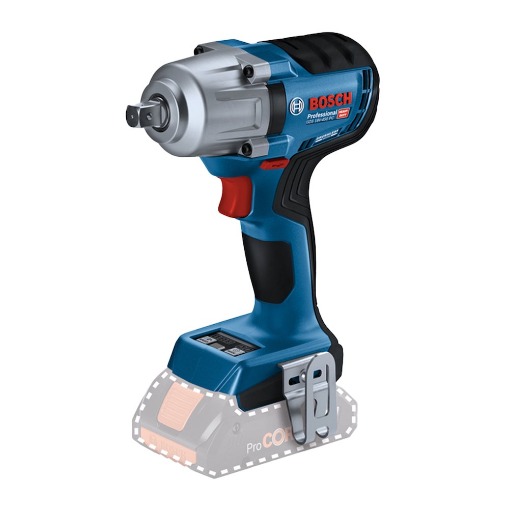 Chave de Impacto a Bateria GDS 18V-450 PC 1/2 Pol 18V Bosch
