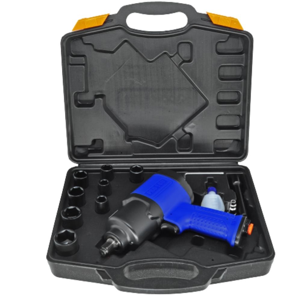 Chave de Impacto Pneumática PDR-PRO-160K 1/2 Pol. com 12 Acessórios