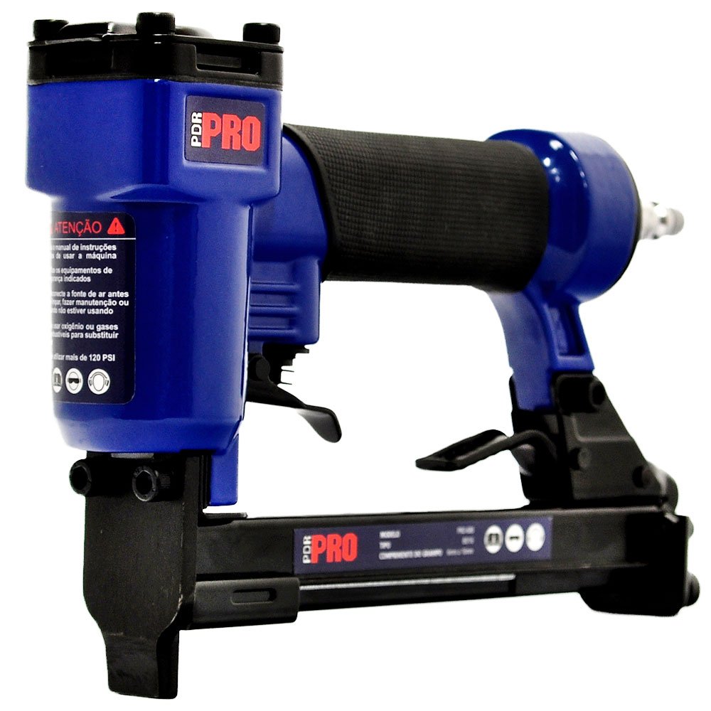Grampeador Pneumático PDR-PRO-600 até 100 Grampos 6 a 16mm