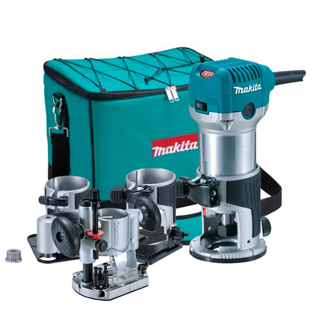Tupia 6mm 710W 220V com Acessórios e Bolsa MAKITA-RT0700CX3