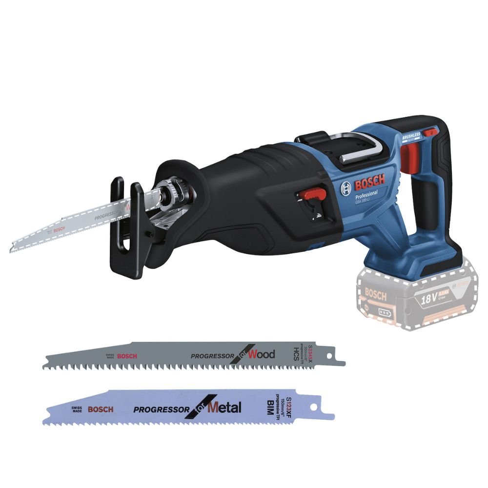 Serra Sabre Brushless 18V GSA 185-LI com 2 Lâminas Bosch