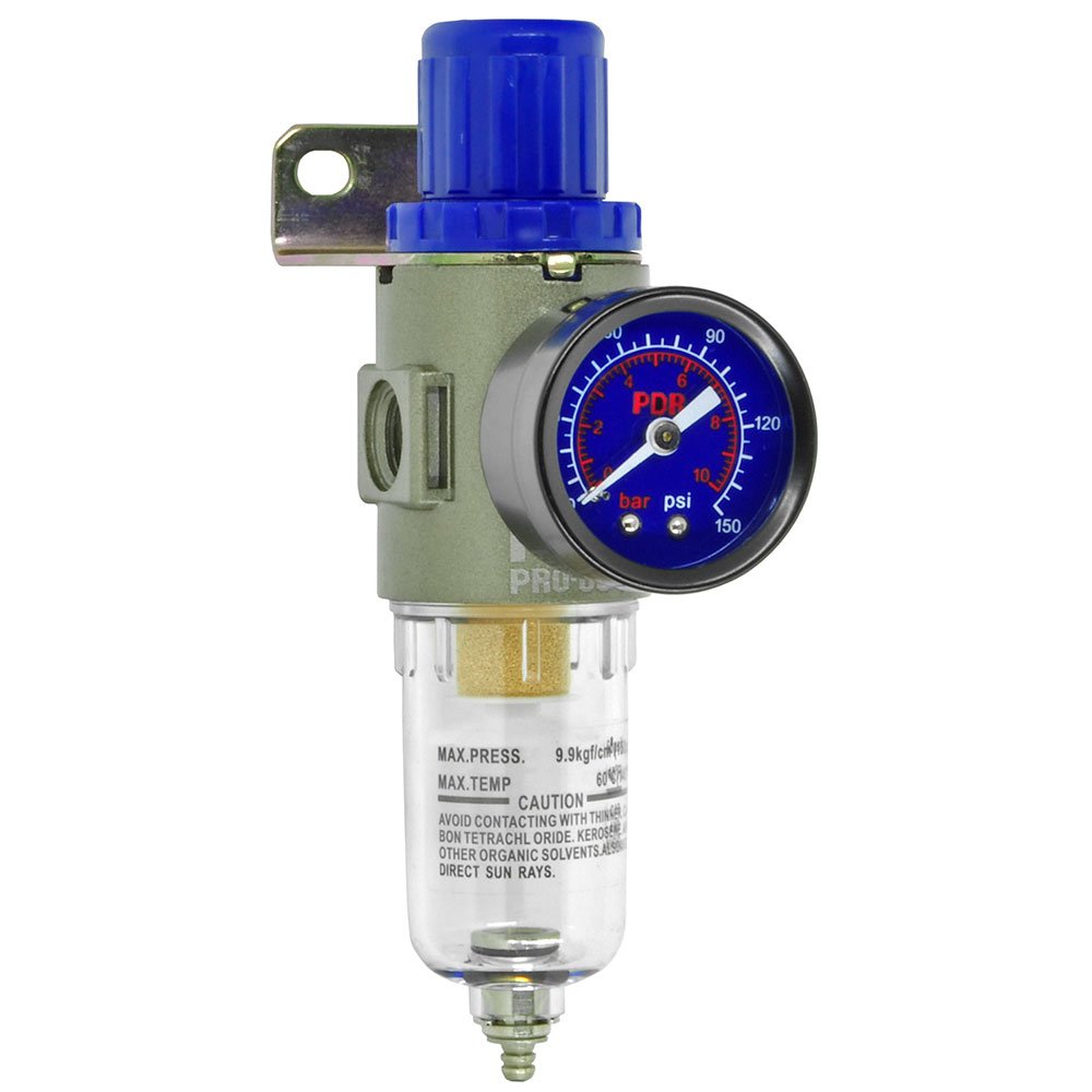 Filtro e Regulador de Ar 1/4 Pol. PDR-PRO-004 - Eficiente Controle de Pressão
