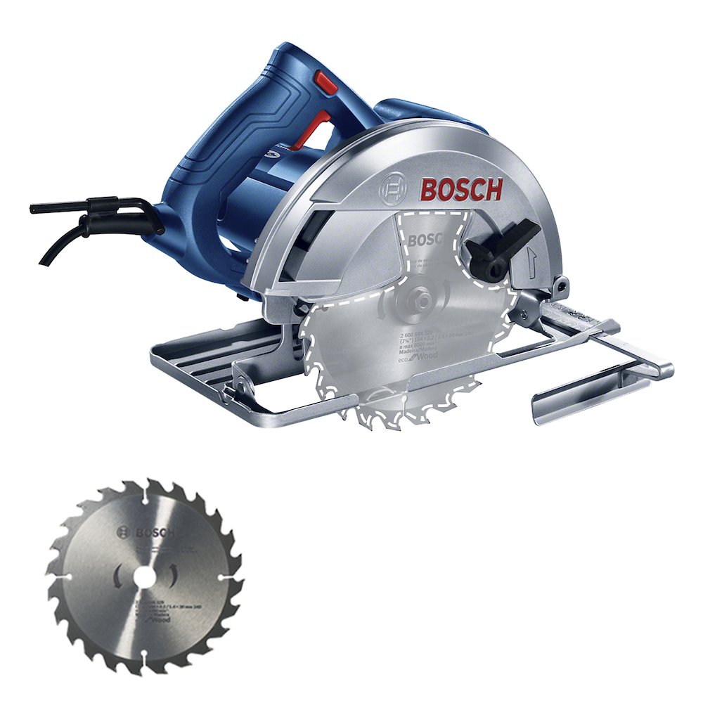 Serra Circular GKS-150 1500W 220V com Disco e Guia Paralelo BOSCH