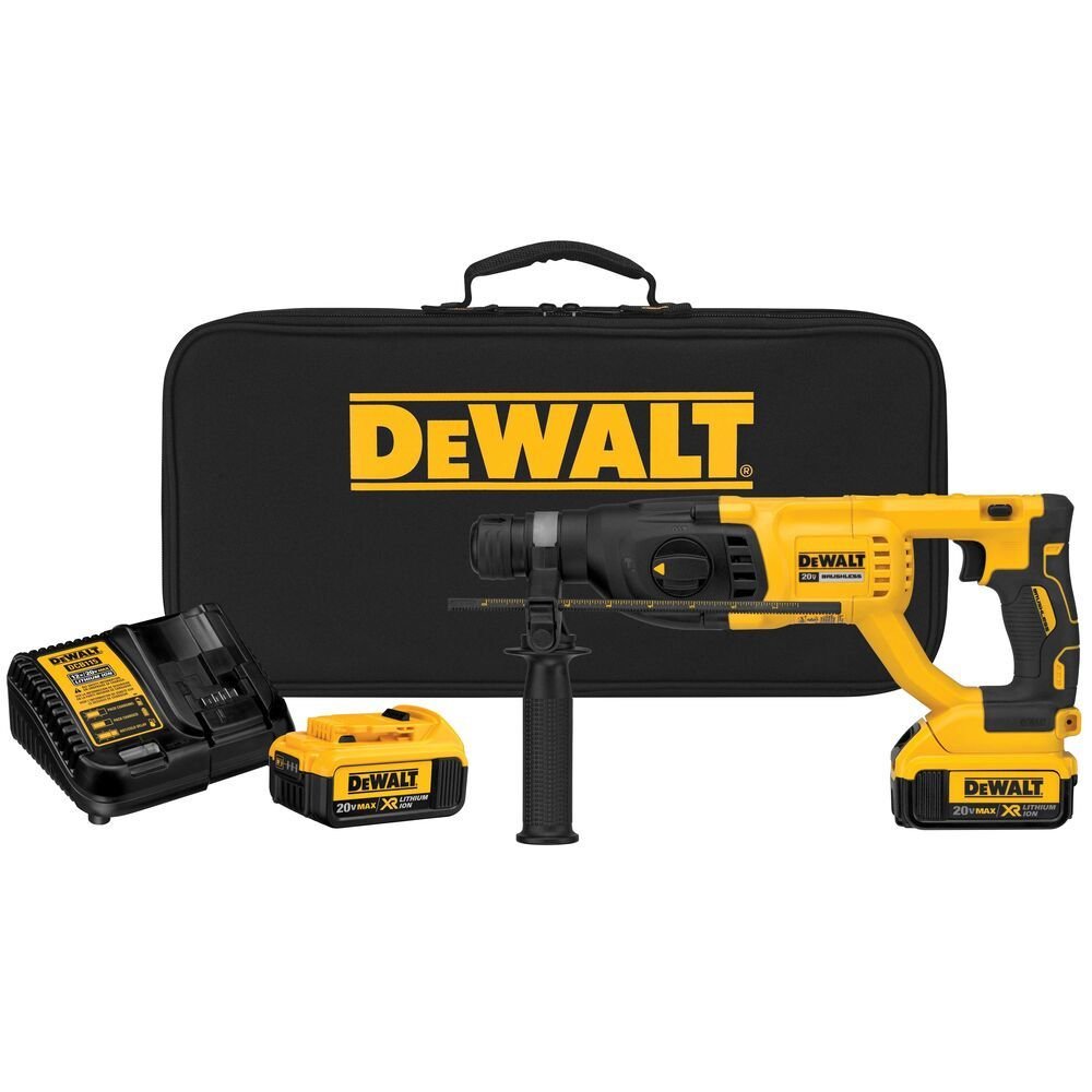 Martelete Combinado Brushless SDS Plus 1 Pol. 2,6J 20V DEWALT-DCH133M2 com 2 Baterias