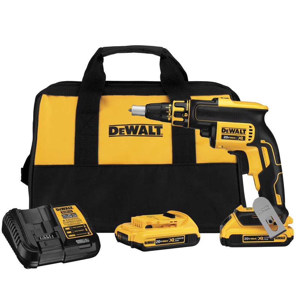 Parafusadeira Drywall 20V Max Brushless com 2 Baterias DEWALT-DCF620D2