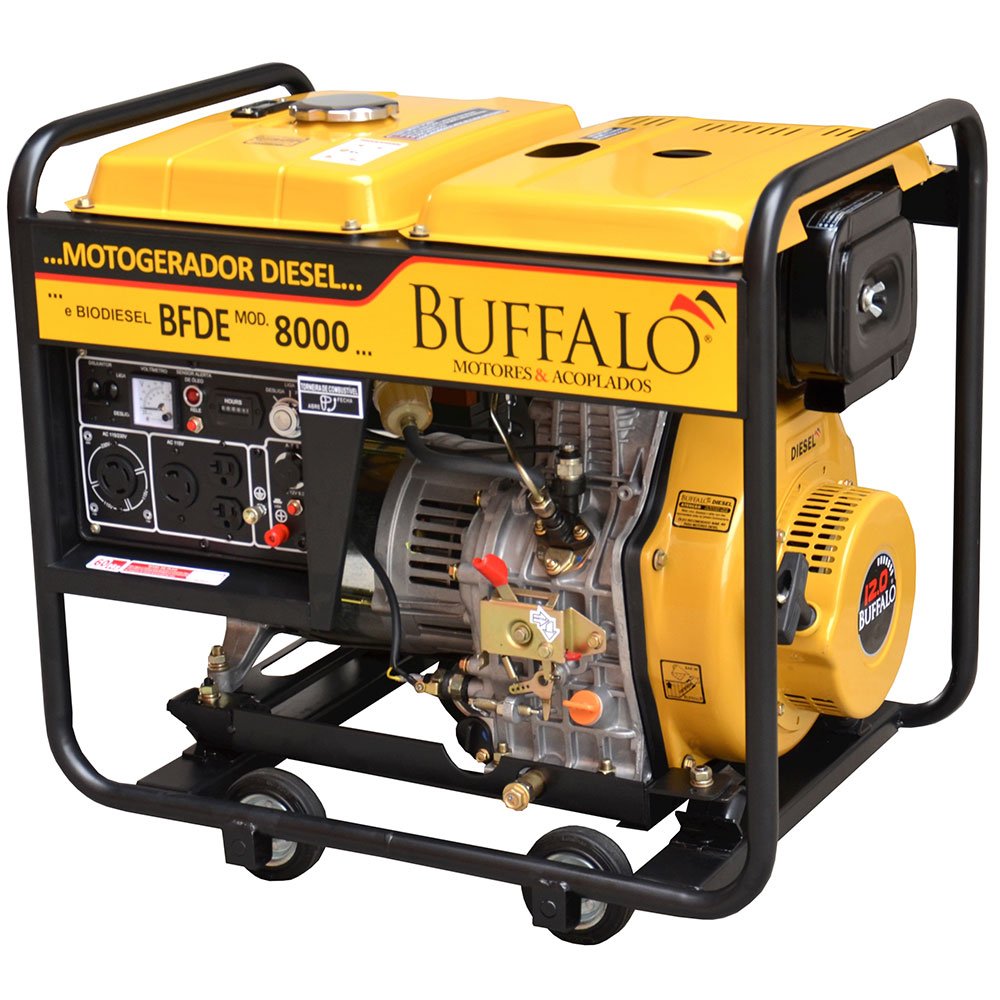 Motogerador a Diesel BFDE 8000 Monofásico 13CV com Partida Elétrica BUFFALO