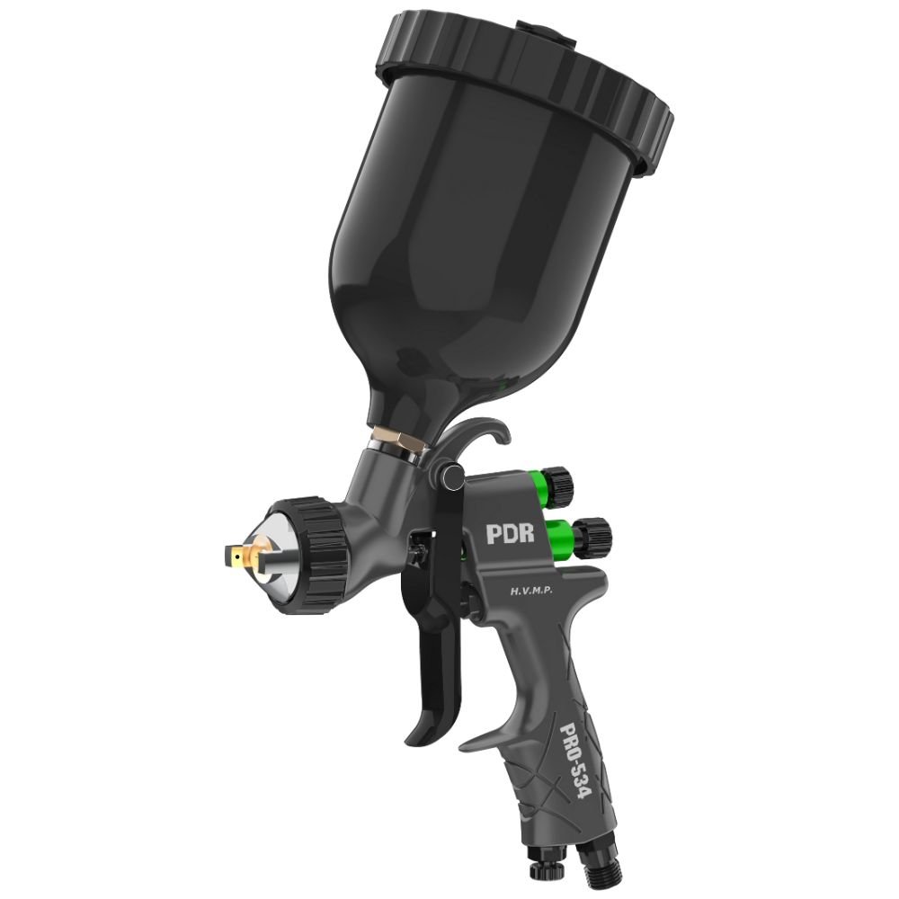 Pistola de Pintura HVMP PDR Copo Preto 600ml Bico 1,7mm