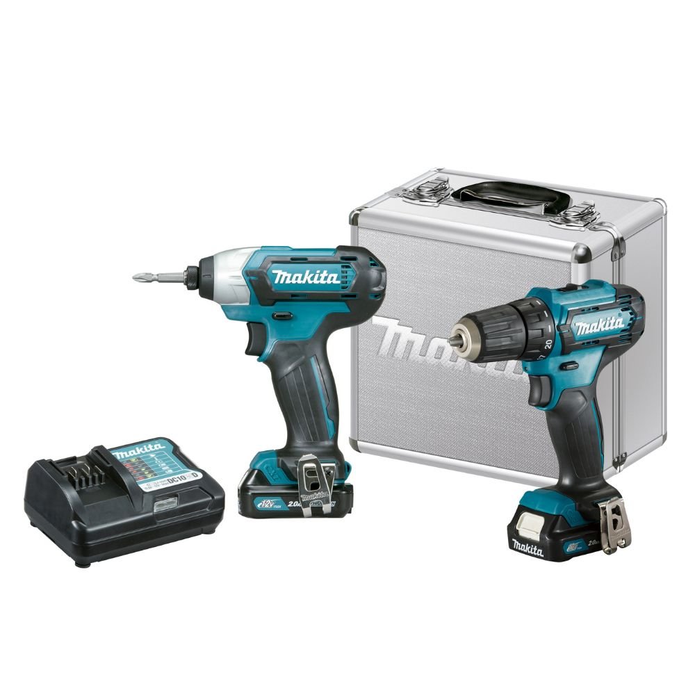 Combo Parafusadeira/Furadeira DF333D + TD110D MAKITA 12V com Maleta