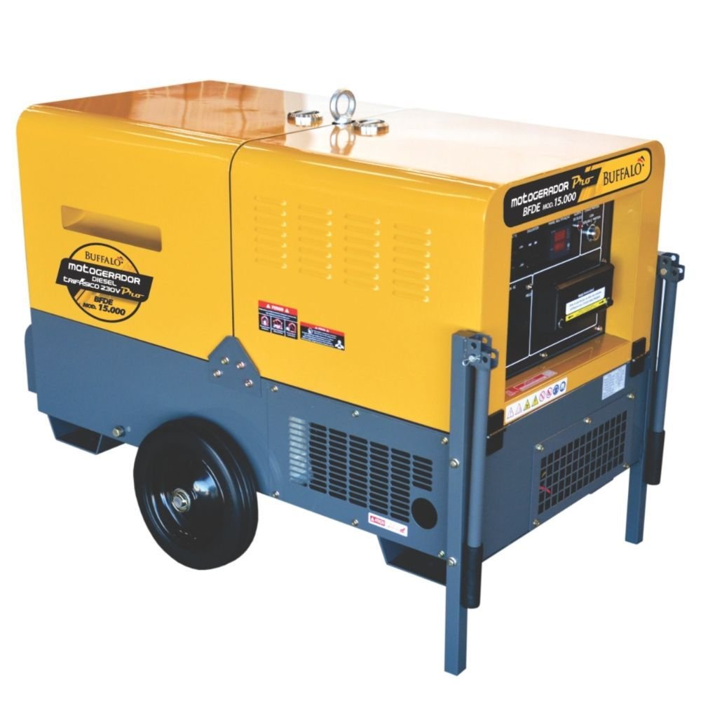 Motogerador a Diesel BFDE 15.000 PRO 22CV 13,75KW Trifásico BUFFALO
