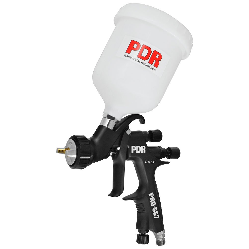 Pistola de Pintura Gravidade HVLP Bico 1,3mm 600ml PDR-PRO-557